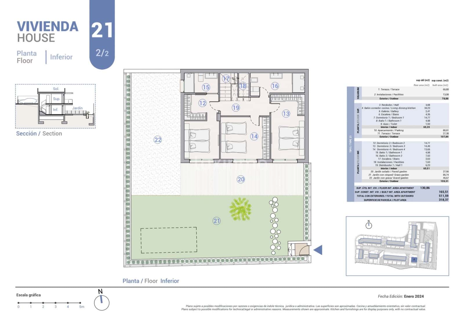 4 sovrum Villa till salu i La Nucia med pool garage - 517 000 € (Ref: 9294993)