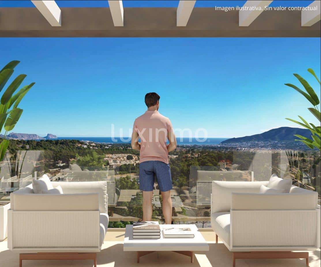 4 slaapkamer Rijtjeshuis te koop in La Nucia met zwembad garage - € 449.000 (Ref: 9296589)