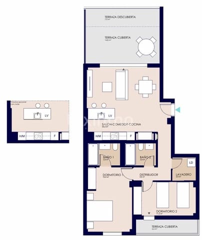 2 soverom Leilighet til salgs i El Vergel / Verger med svømmebasseng garasje - € 329 000 (Ref: 9300386)