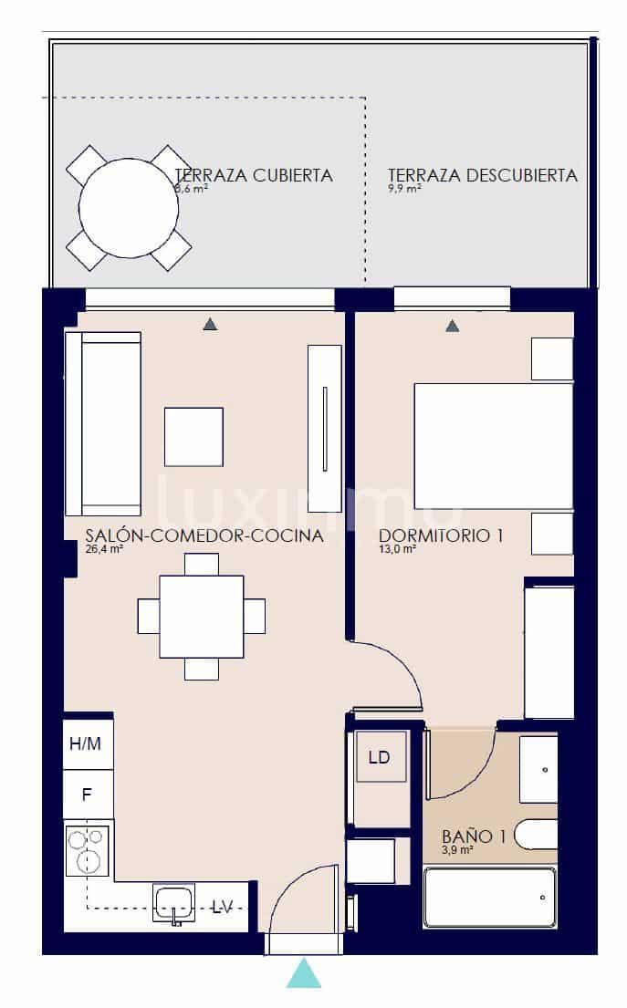 1 sypialnia Apartament na sprzedaż w El Vergel / Verger z basenem garażem - 228 000 € (Ref: 9300388)