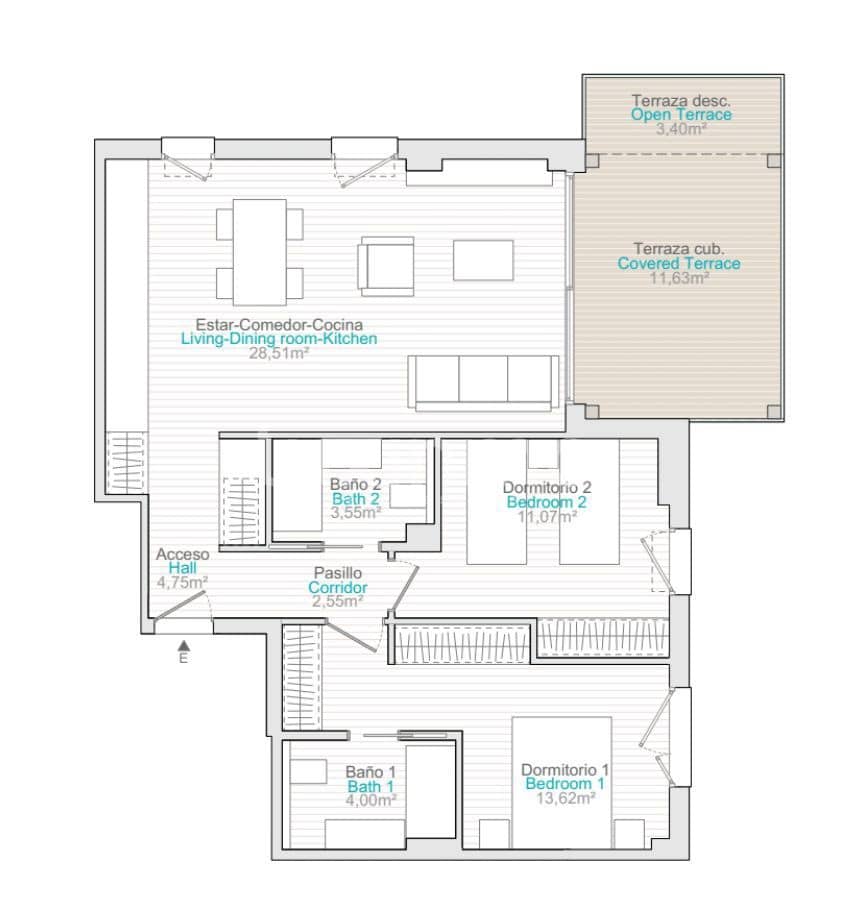 2 sovrum Lägenhet till salu i El Vergel / Verger med pool garage - 332 500 € (Ref: 9374397)