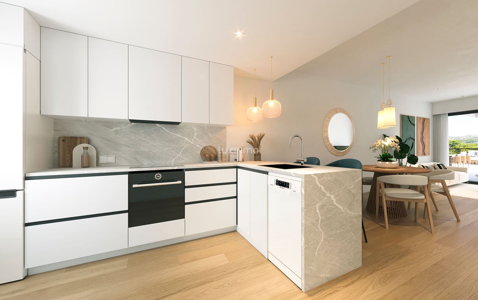 2 soverom Penthouse til salgs i Alfaz del Pi / L'Alfas del Pi med svømmebasseng garasje - € 338 000 (Ref: 9429546)