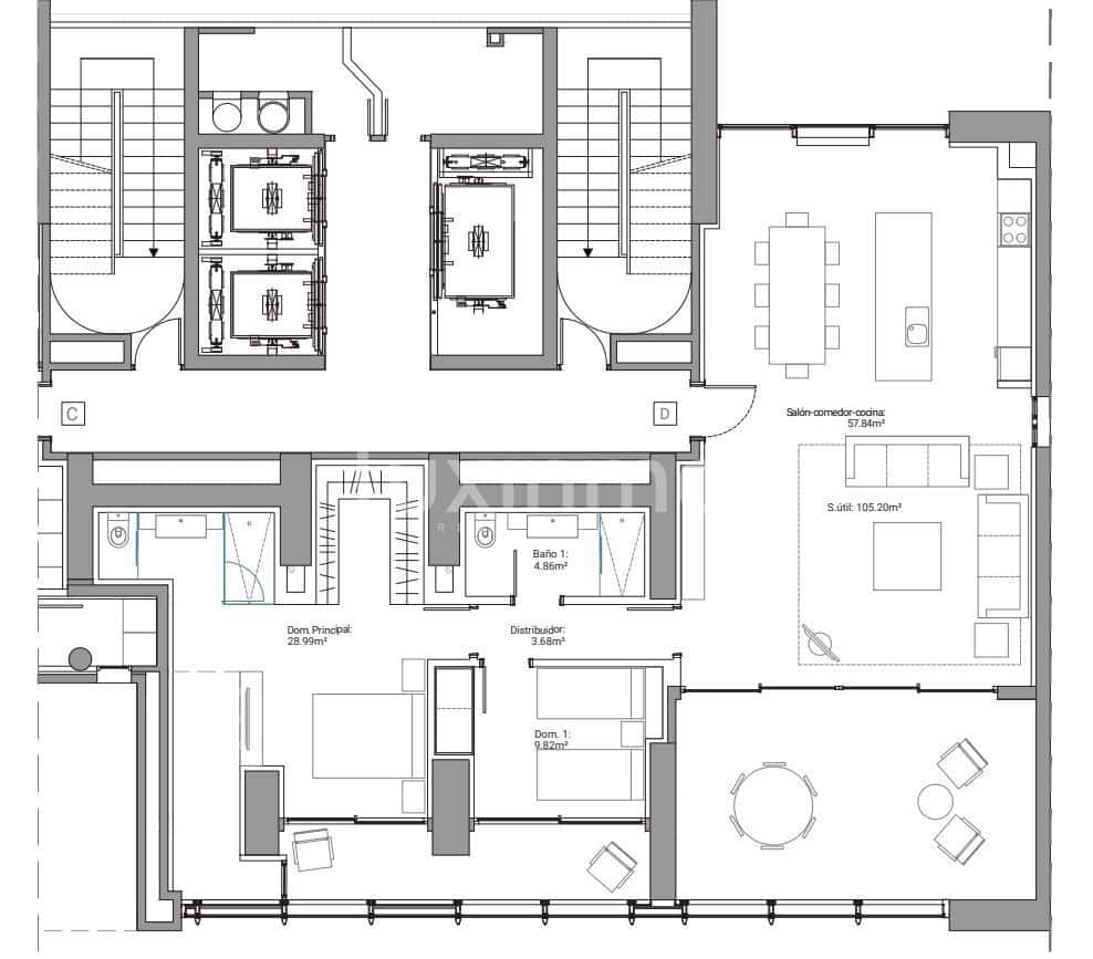 2 sovrum Lägenhet till salu i Benidorm med pool garage - 1 170 000 € (Ref: 9432777)