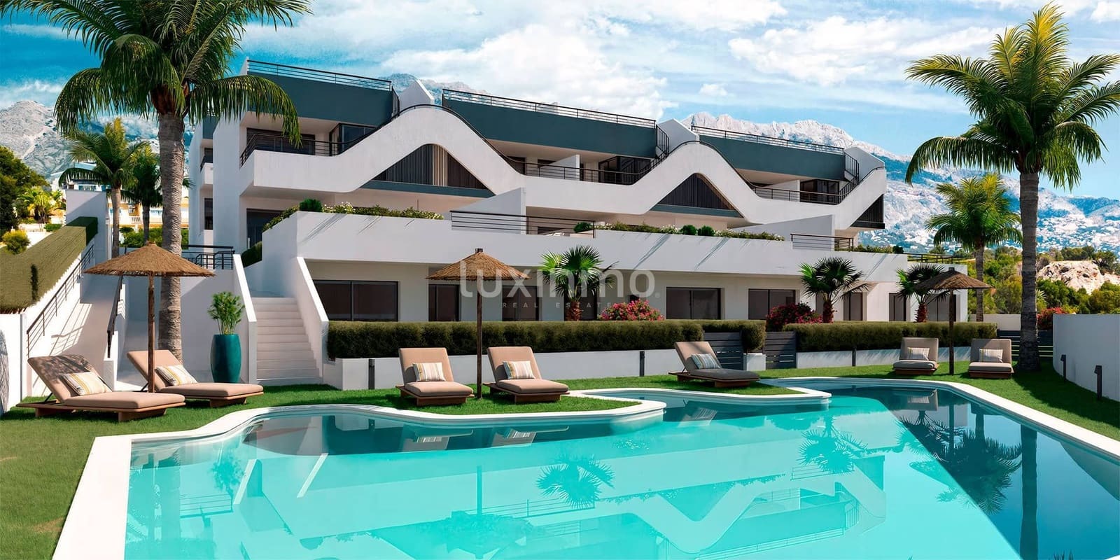 2 bedroom Penthouse for sale in Alfaz del Pi / L'Alfas del Pi with pool garage - € 338,000 (Ref: 9465264)