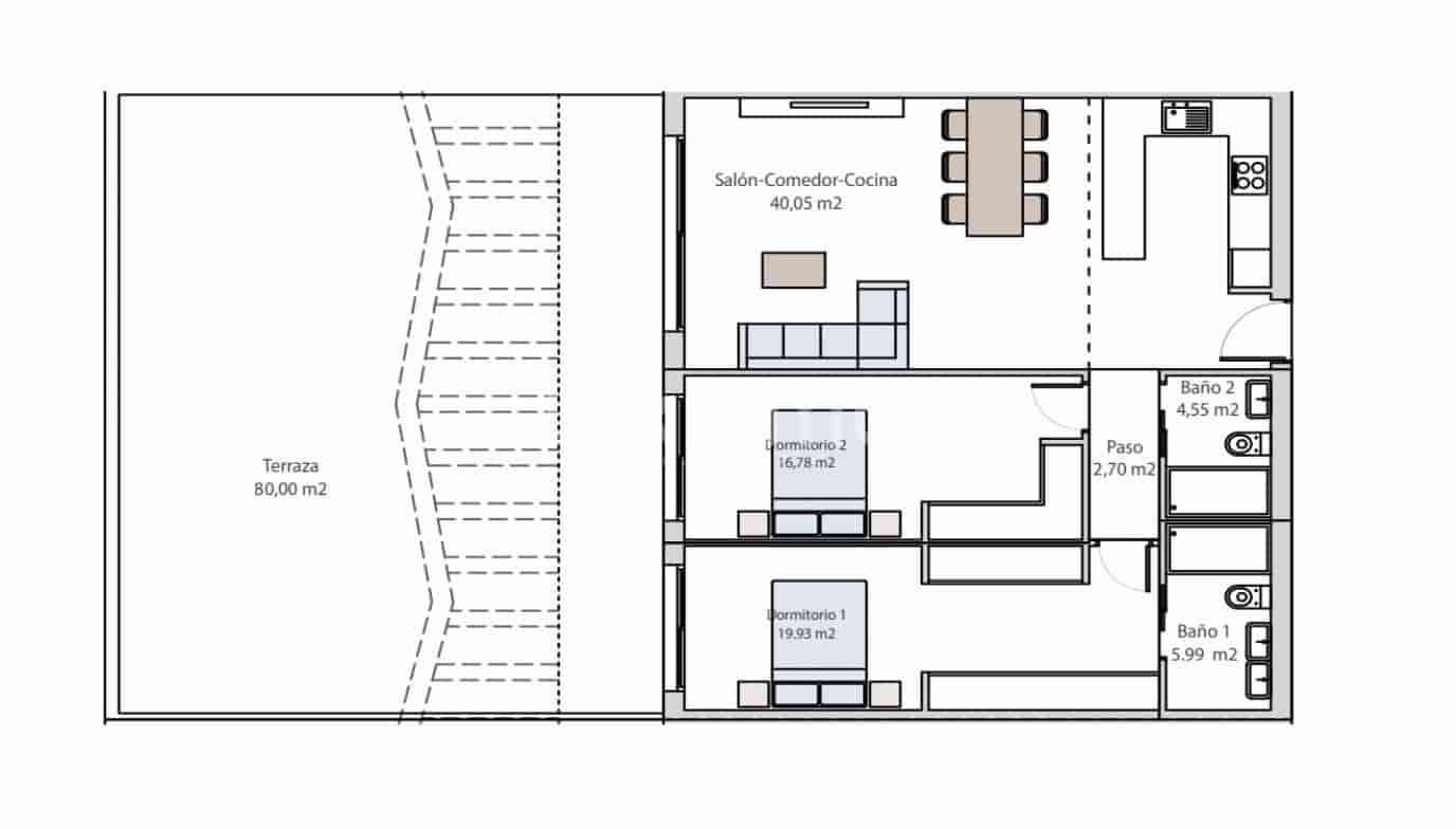 2 bedroom Apartment for sale in Finestrat with pool garage - € 389,900 (Ref: 9470168)