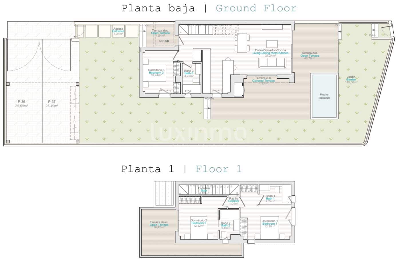 3 sovrum Hus till salu i El Vergel / Verger med pool garage - 493 000 € (Ref: 9499583)