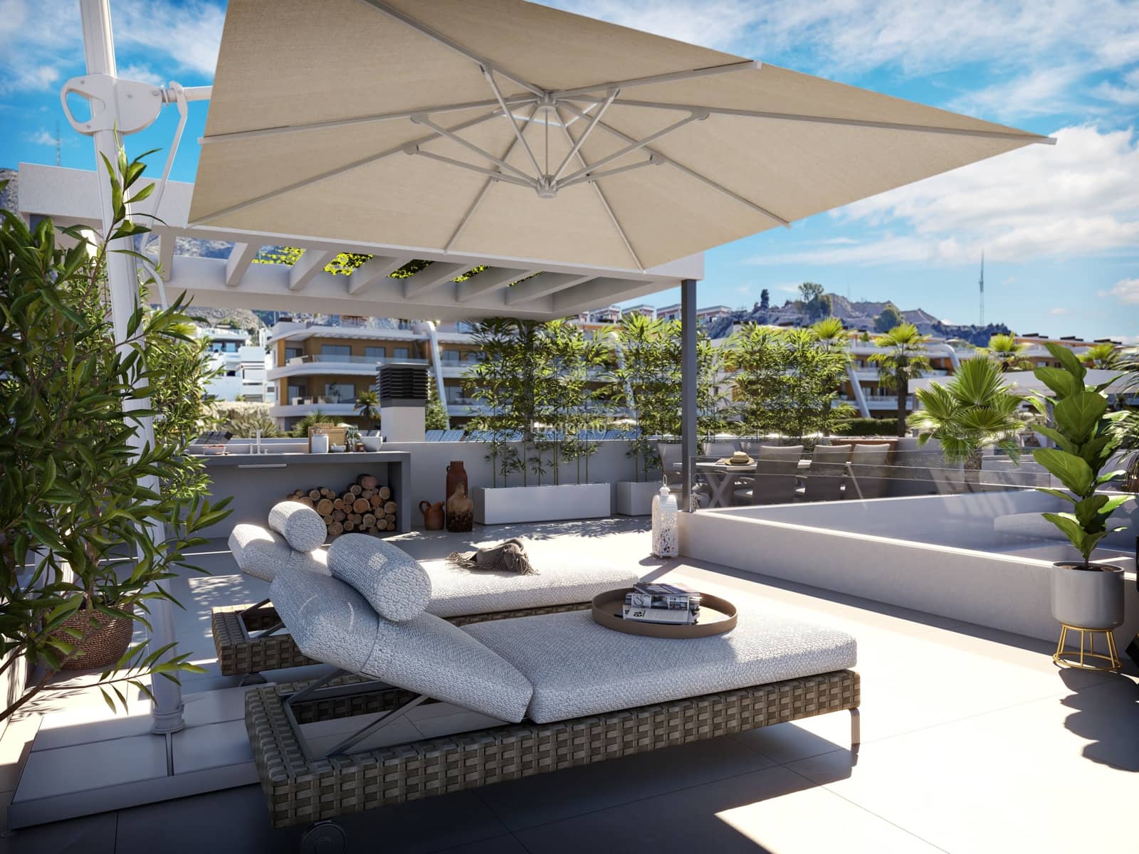 3 soverom Penthouse til salgs i Finestrat med svømmebasseng garasje - € 595 000 (Ref: 9525999)