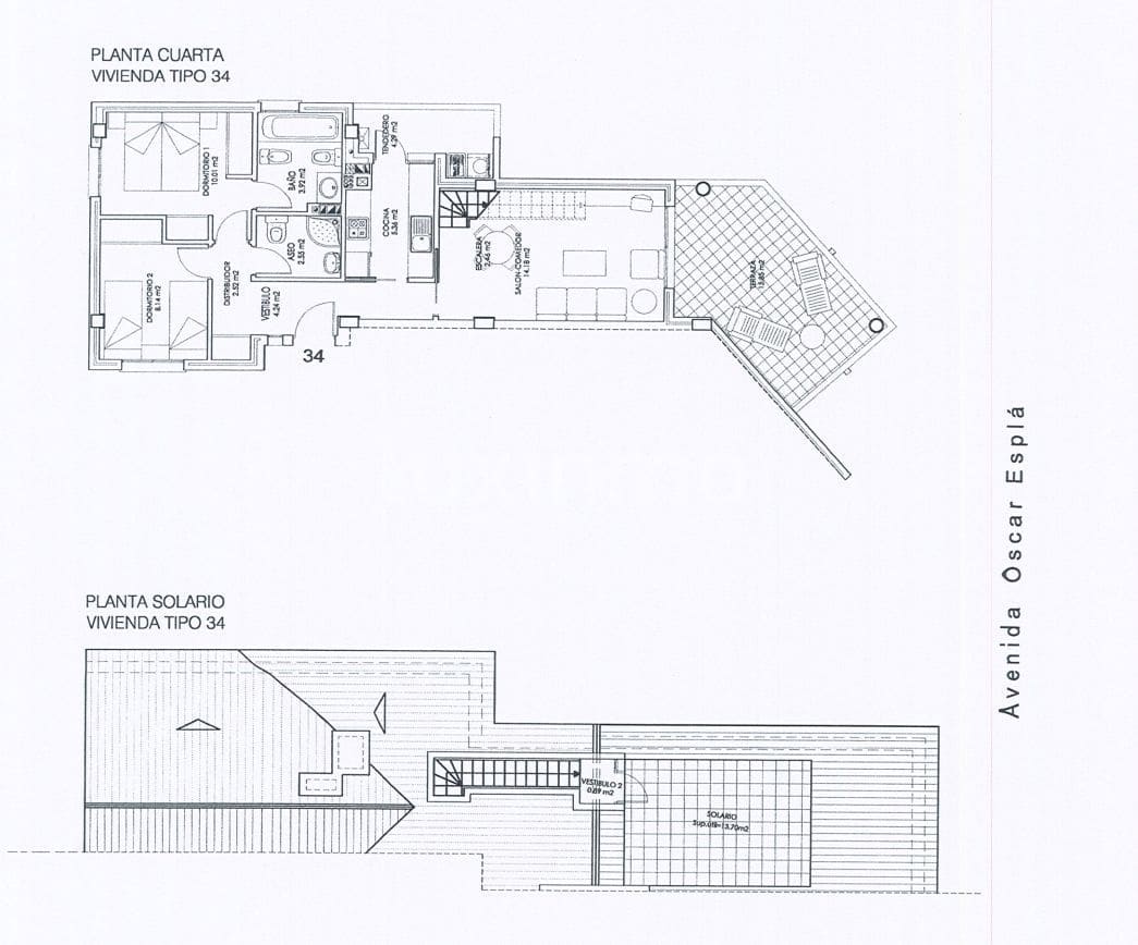 2 sovrum Takvåning till salu i Alfaz del Pi / L'Alfas del Pi med pool garage - 579 000 € (Ref: 9564223)