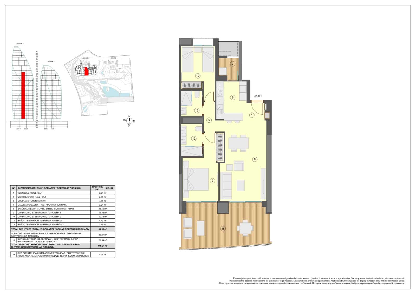 2 soveværelse Lejlighed til salg i Benidorm med swimmingpool garage - € 640.000 (Ref: 9578337)