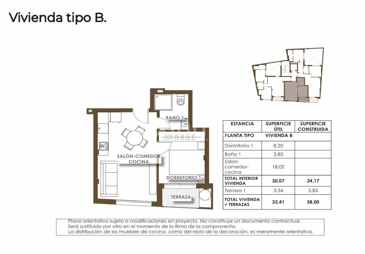1 bedroom Apartment for sale in Torrevieja with pool - € 207,000 (Ref: 9938933)