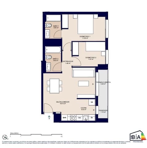 2 soverom Leilighet til salgs i Alicante by med svømmebasseng garasje - € 253 500 (Ref: 9640565)