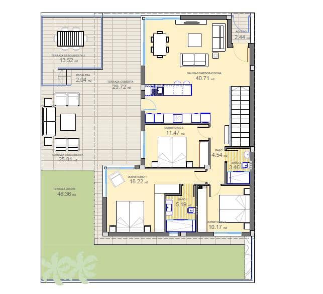 3 soverom Villa til salgs i Polop med svømmebasseng garasje - € 470 000 (Ref: 9640572)