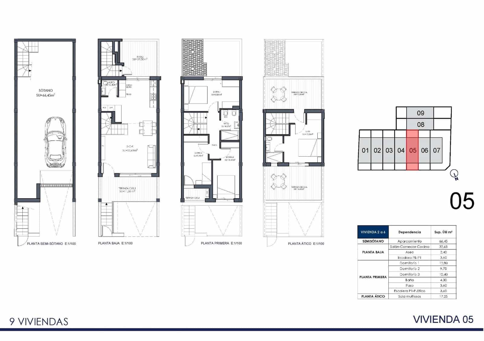 4 soverom Rekkehus til salgs i Rafal med svømmebasseng garasje - € 269 000 (Ref: 9322647)