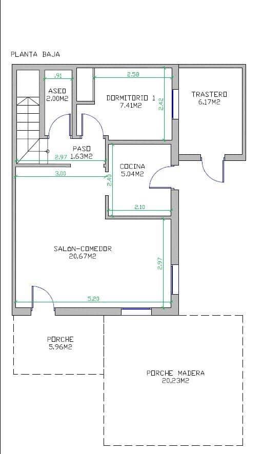 3 makuuhuone Rivitalo myytävänä paikassa Los Altos mukana uima-altaan - 219 000 € (Ref: 9651926)