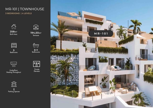 3 chambre Villa/Maison Mitoyenne à vendre à Benalmádena avec piscine garage - 700 000 € (Ref: 10081381)