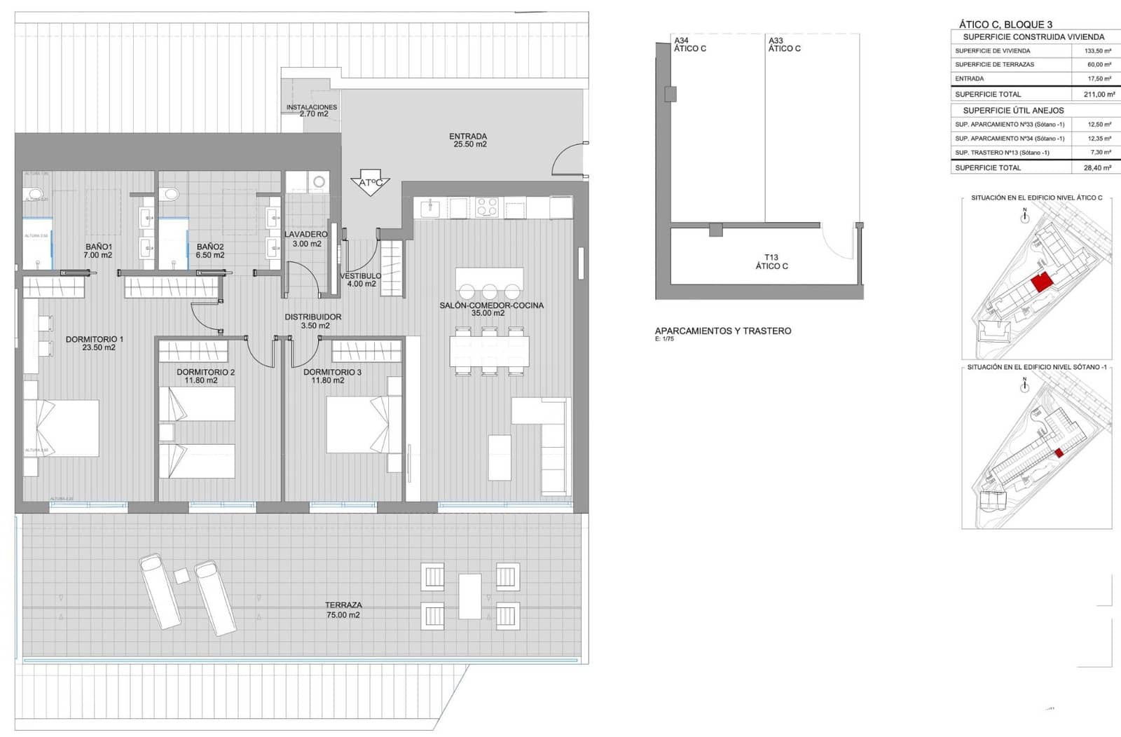 3 bedroom Penthouse for sale in Benalmadena with pool garage - € 1,449,000 (Ref: 7284297)