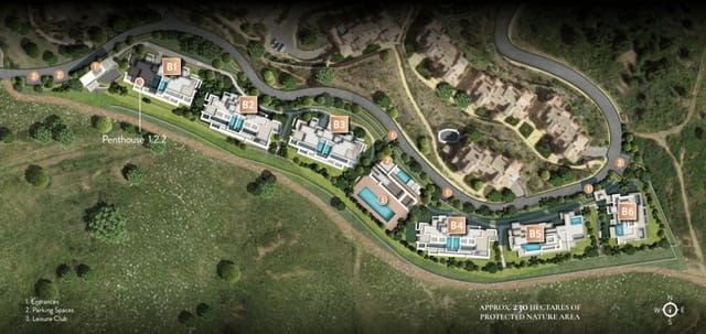 3 slaapkamer Penthouse te koop in Ojen met zwembad garage - € 1.485.000 (Ref: 7284394)