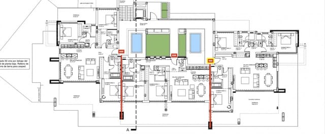 3 makuuhuone Huoneisto myytävänä paikassa Ojen mukana uima-altaan 
autotalli - 1 023 000 € (Ref: 7284566)