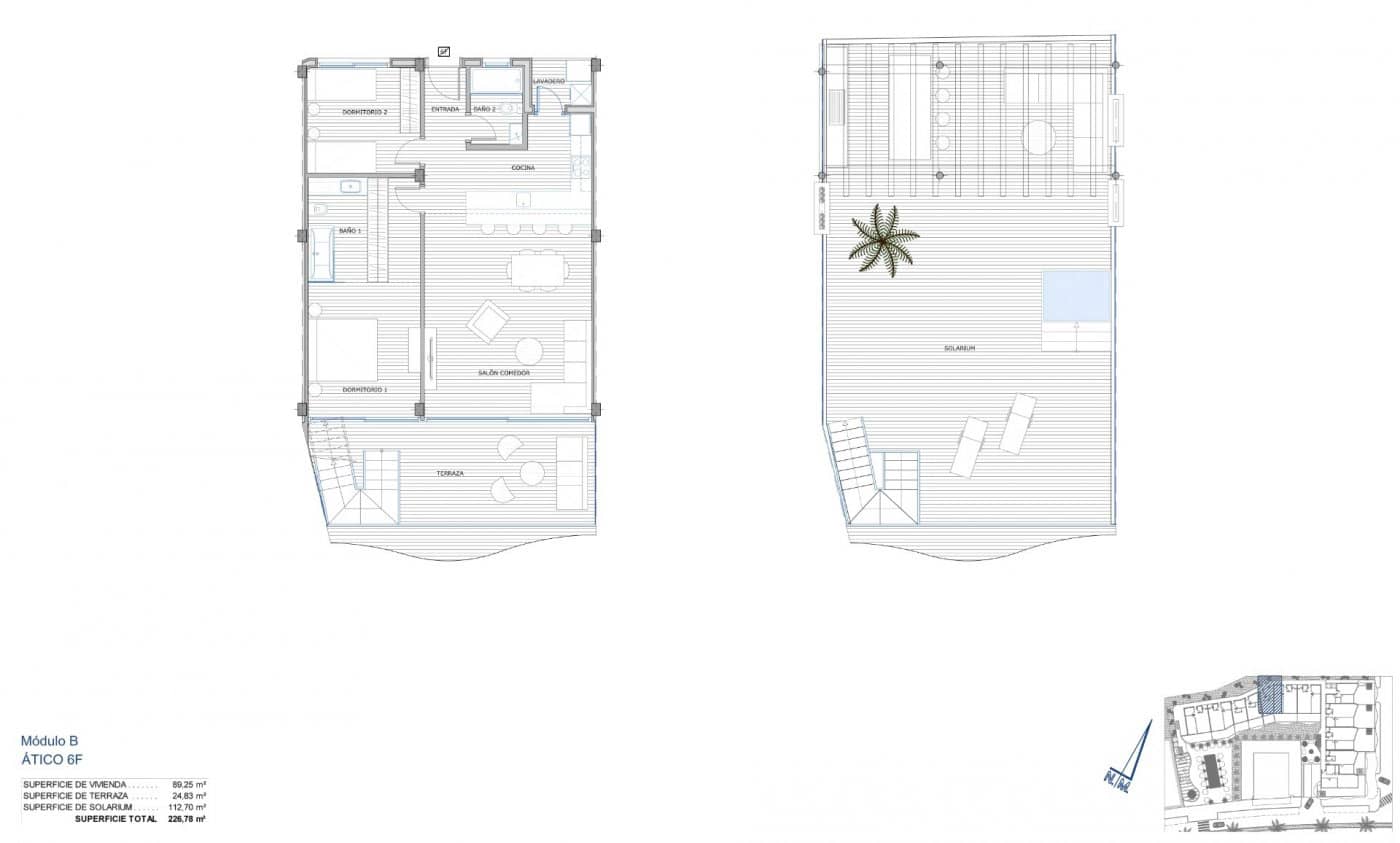 2 bedroom Penthouse for sale in Carvajal with pool garage - € 1,250,000 (Ref: 7300968)