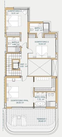 4 soveværelse Semi-Rækkehus til salg i Las Chapas, Marbella med swimmingpool garage - € 3.100.000 (Ref: 7346607)