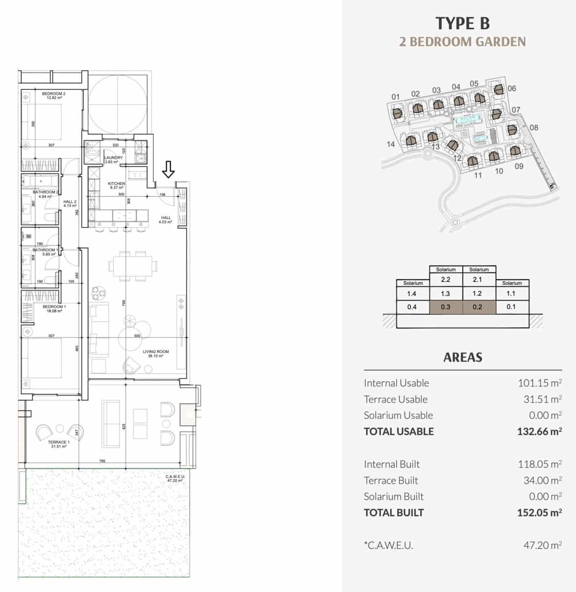 2 bedroom Apartment for sale in New Golden Mile with garage - € 455,000 (Ref: 7463818)
