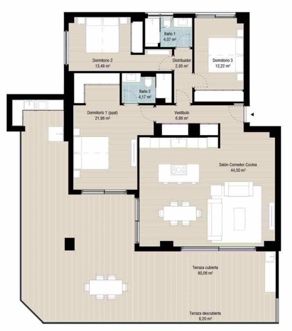 3 bedroom Apartment for sale in Fuengirola with pool garage - € 907,000 (Ref: 7501341)