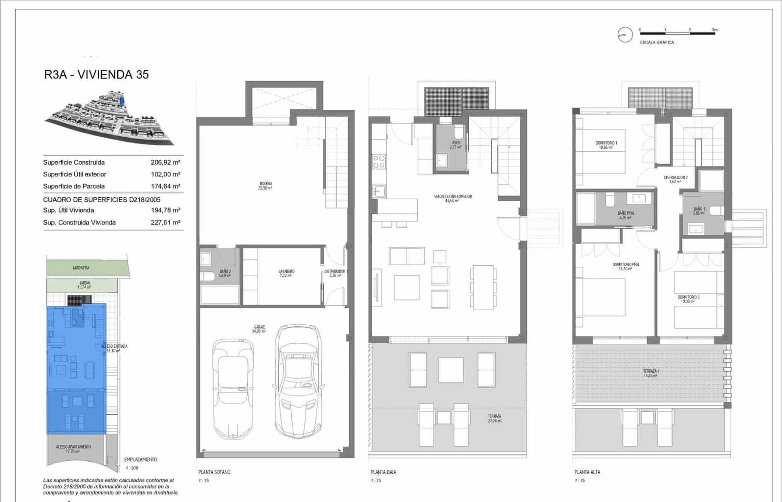 3 quarto Moradia Geminada para venda em Atalaya-Isdabe com piscina garagem - 800 000 € (Ref: 7501346)