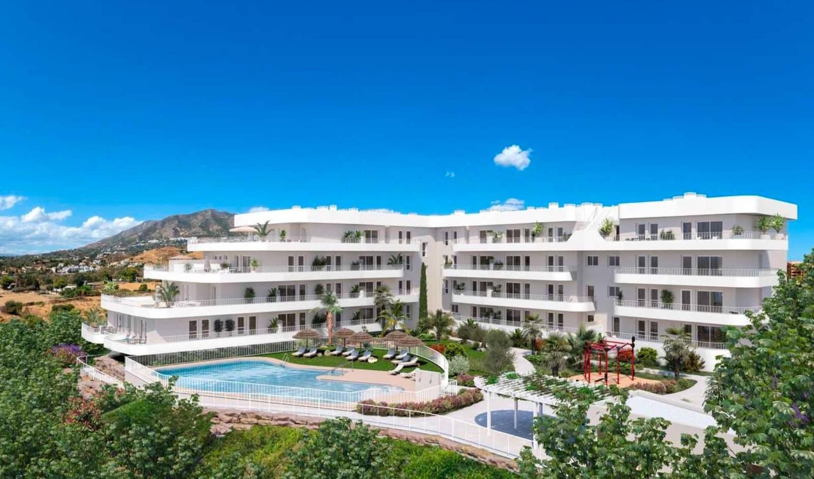 3 sypialnia Penthouse na sprzedaż w Fuengirola z basenem garażem - 549 950 € (Ref: 7502938)