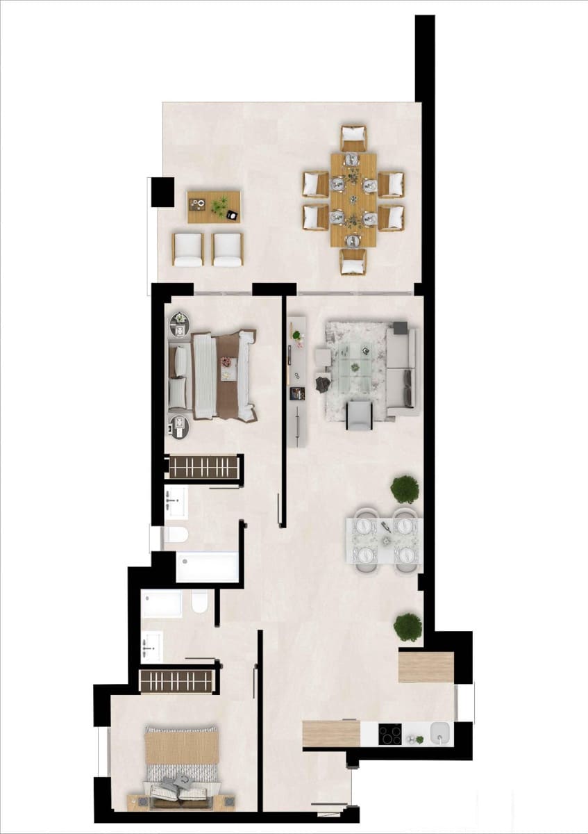 2 quarto Apartamento para venda em Estepona com piscina garagem - 390 000 € (Ref: 7507773)