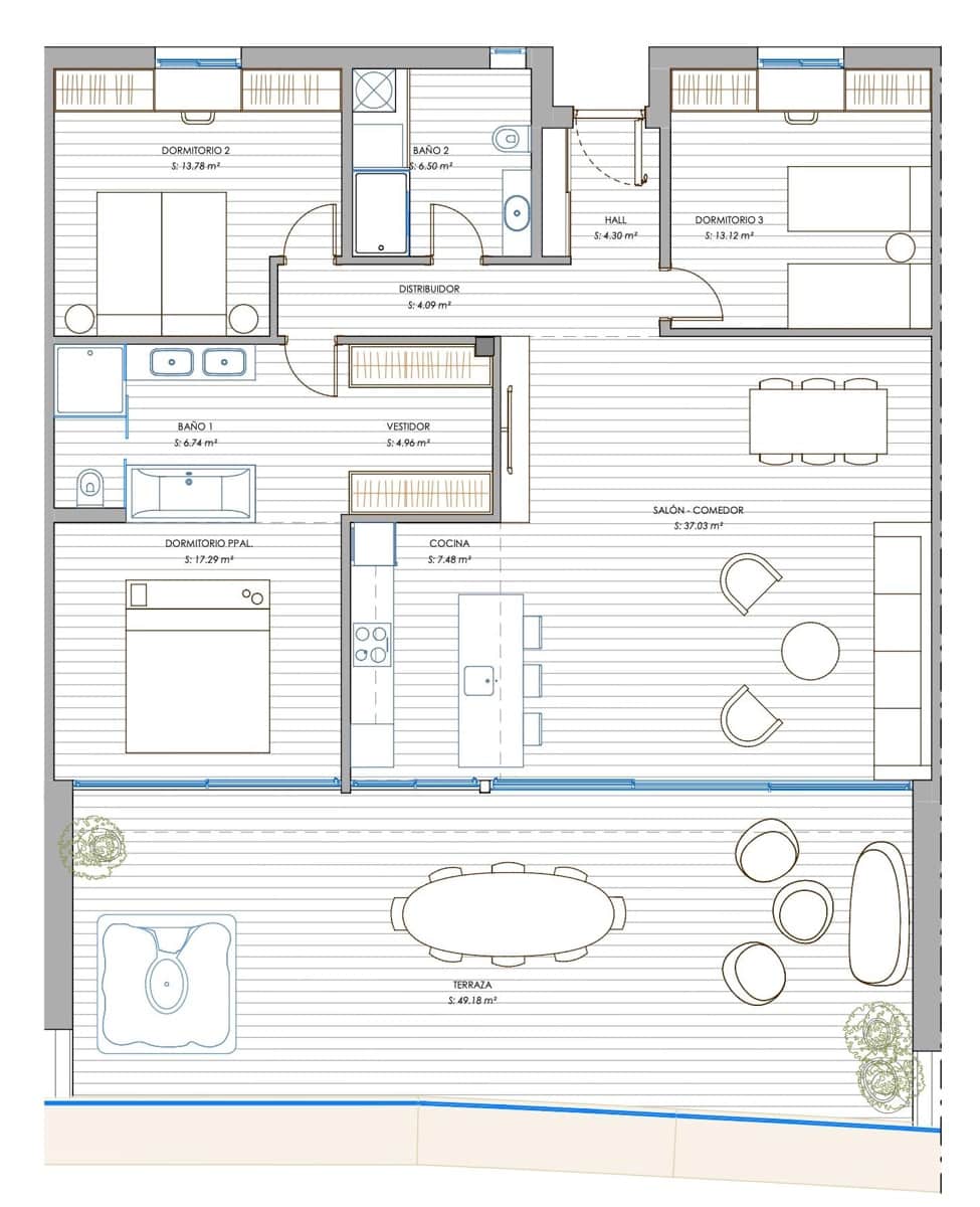 3 chambre Penthouse à vendre à Fuengirola avec piscine garage - 1 690 000 € (Ref: 7560024)