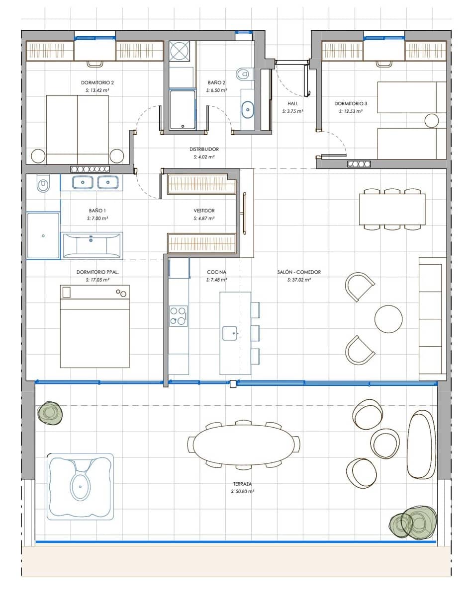 3 chambre Penthouse à vendre à Fuengirola avec piscine garage - 1 150 000 € (Ref: 7568166)