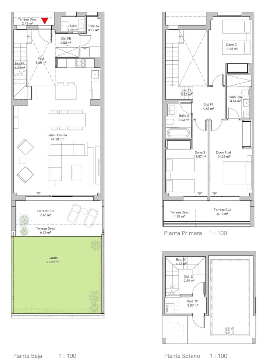 3 soverom Rekkehus til salgs i Mijas med garasje - € 715 000 (Ref: 7575756)