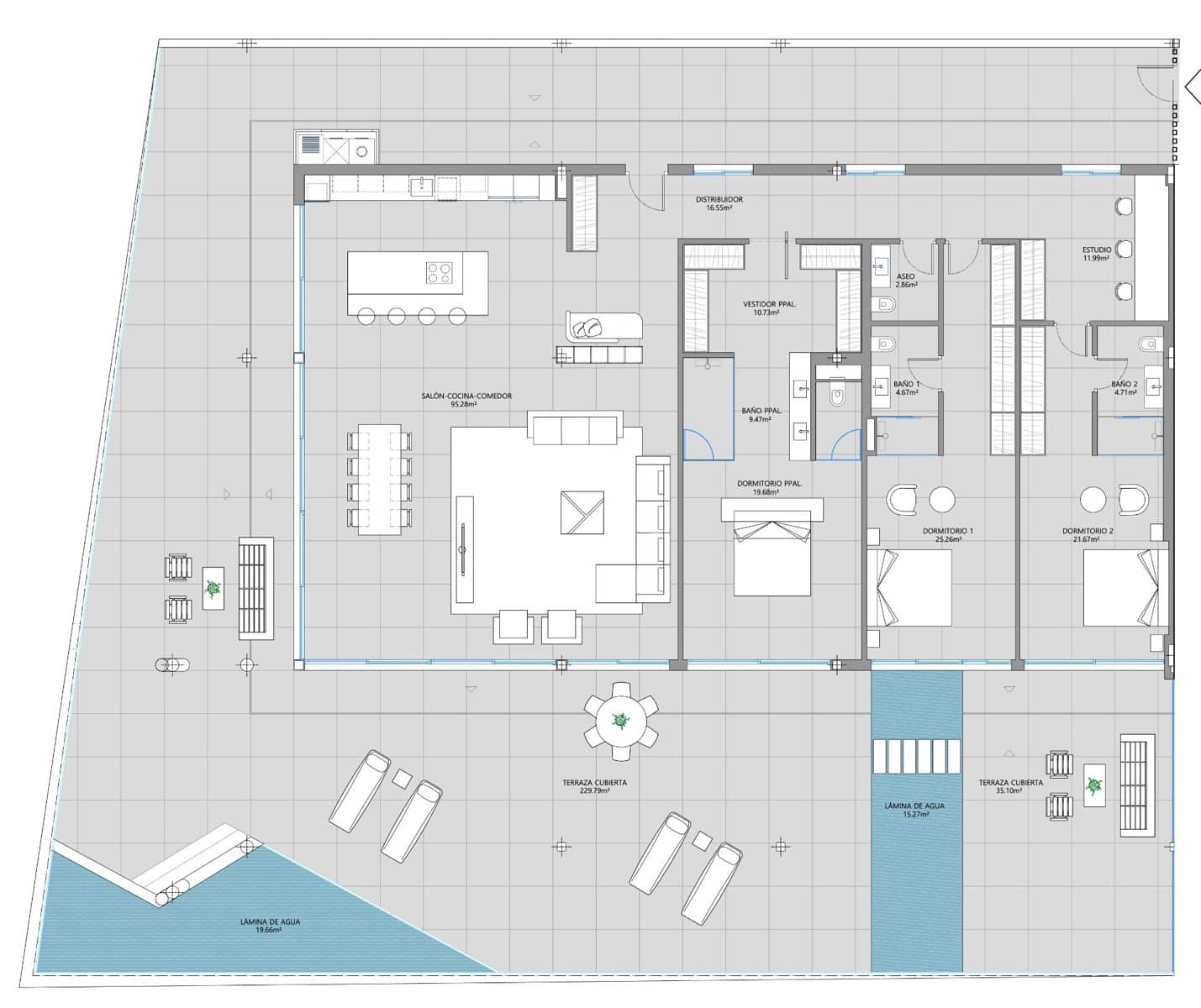 3 chambre Appartement à vendre à Fuengirola avec piscine garage - 1 177 000 € (Ref: 7695916)