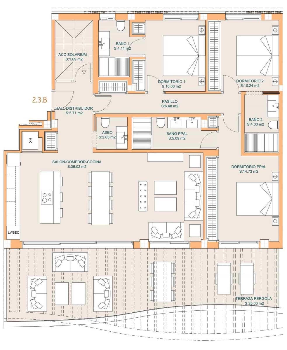 3 chambre Penthouse à vendre à Mijas avec piscine garage - 1 750 000 € (Ref: 7787447)