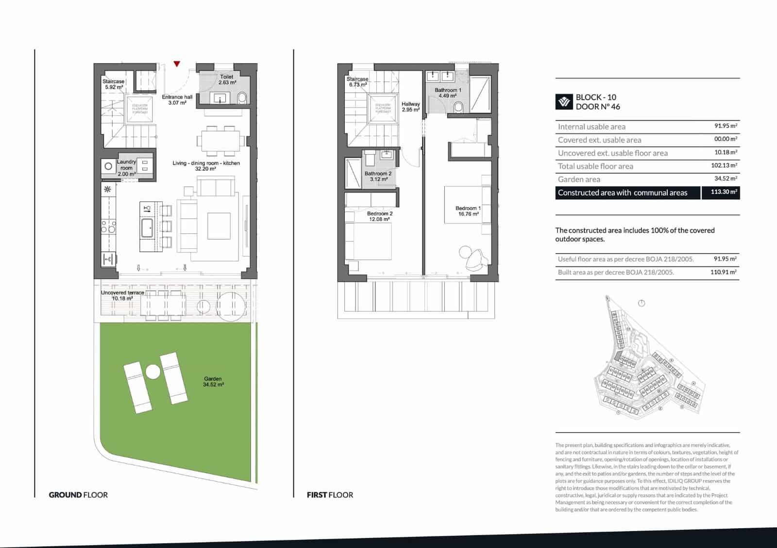 2 soverom Rekkehus til salgs i Entrerrios med svømmebasseng garasje - € 495 000 (Ref: 8308861)