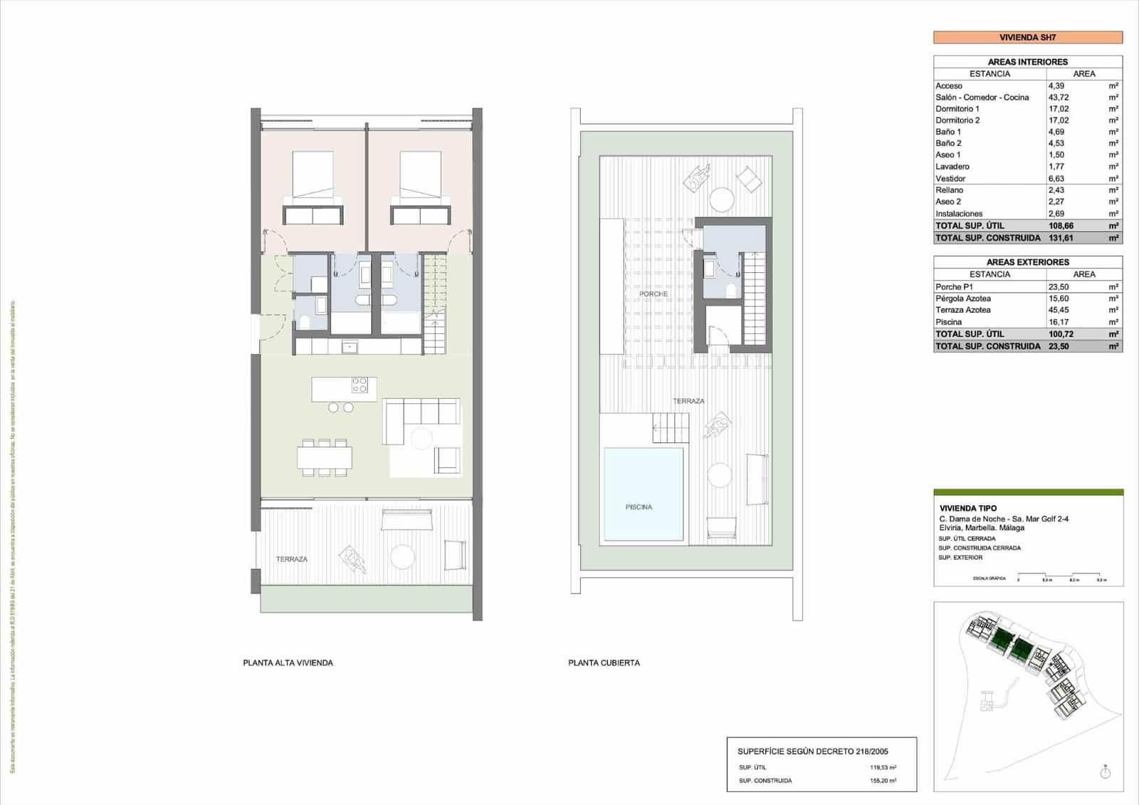 2 sovrum Takvåning till salu i Marbella med pool garage - 900 000 € (Ref: 9104732)