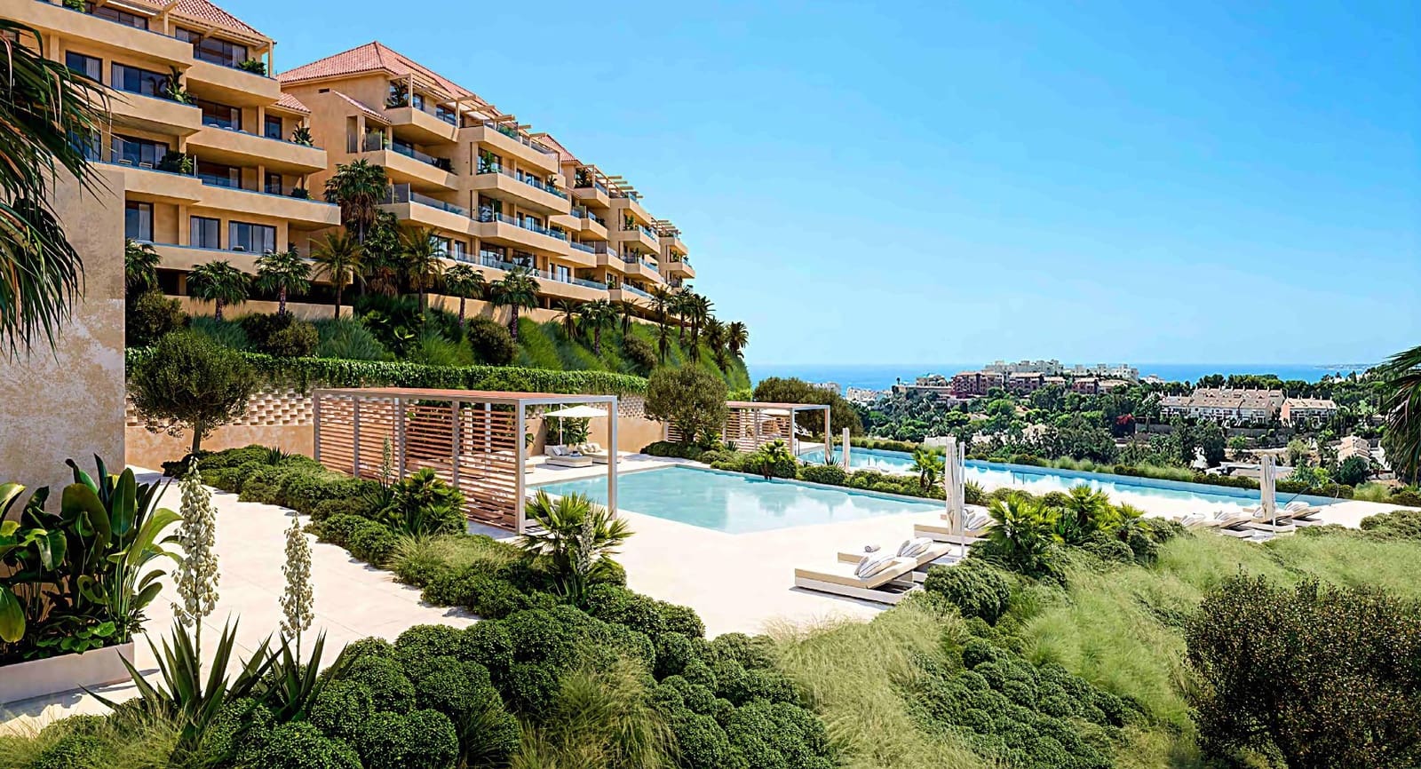 2 sovrum Lägenhet till salu i Torrequebrada med pool garage - 420 000 € (Ref: 9125186)