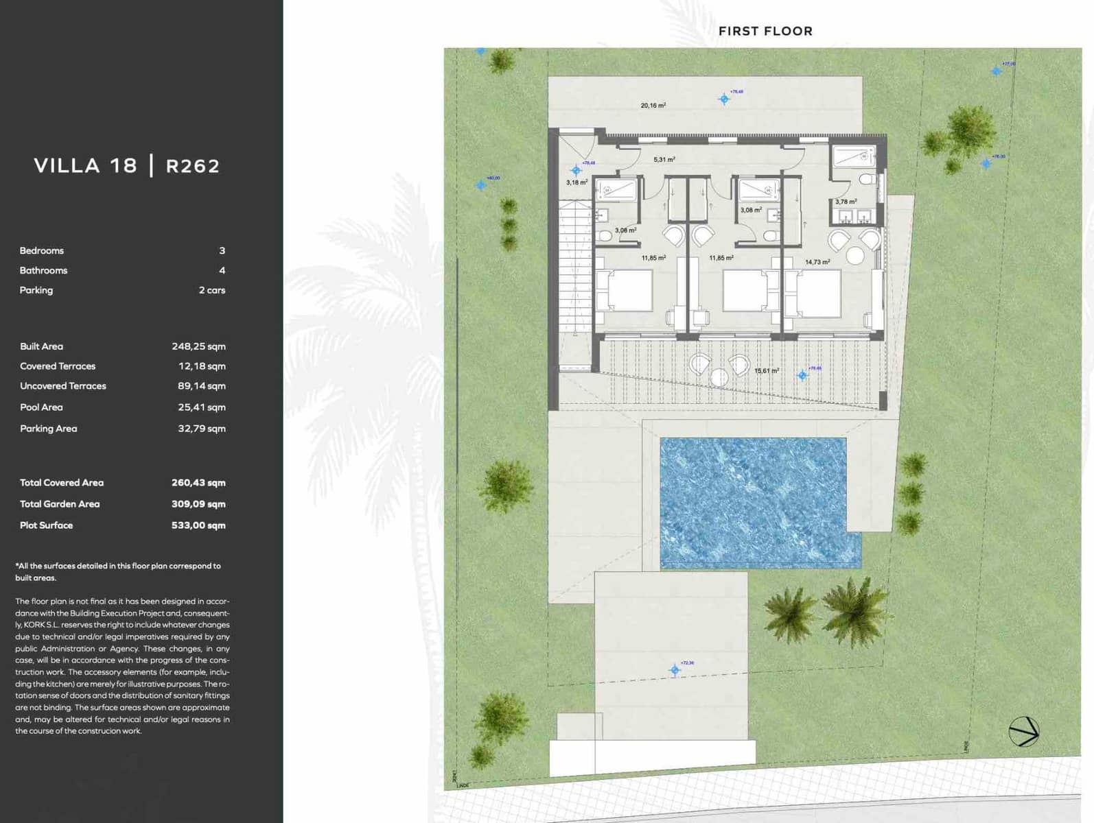 3 sovrum Villa till salu i Estepona med pool garage - 1 450 000 € (Ref: 9132509)