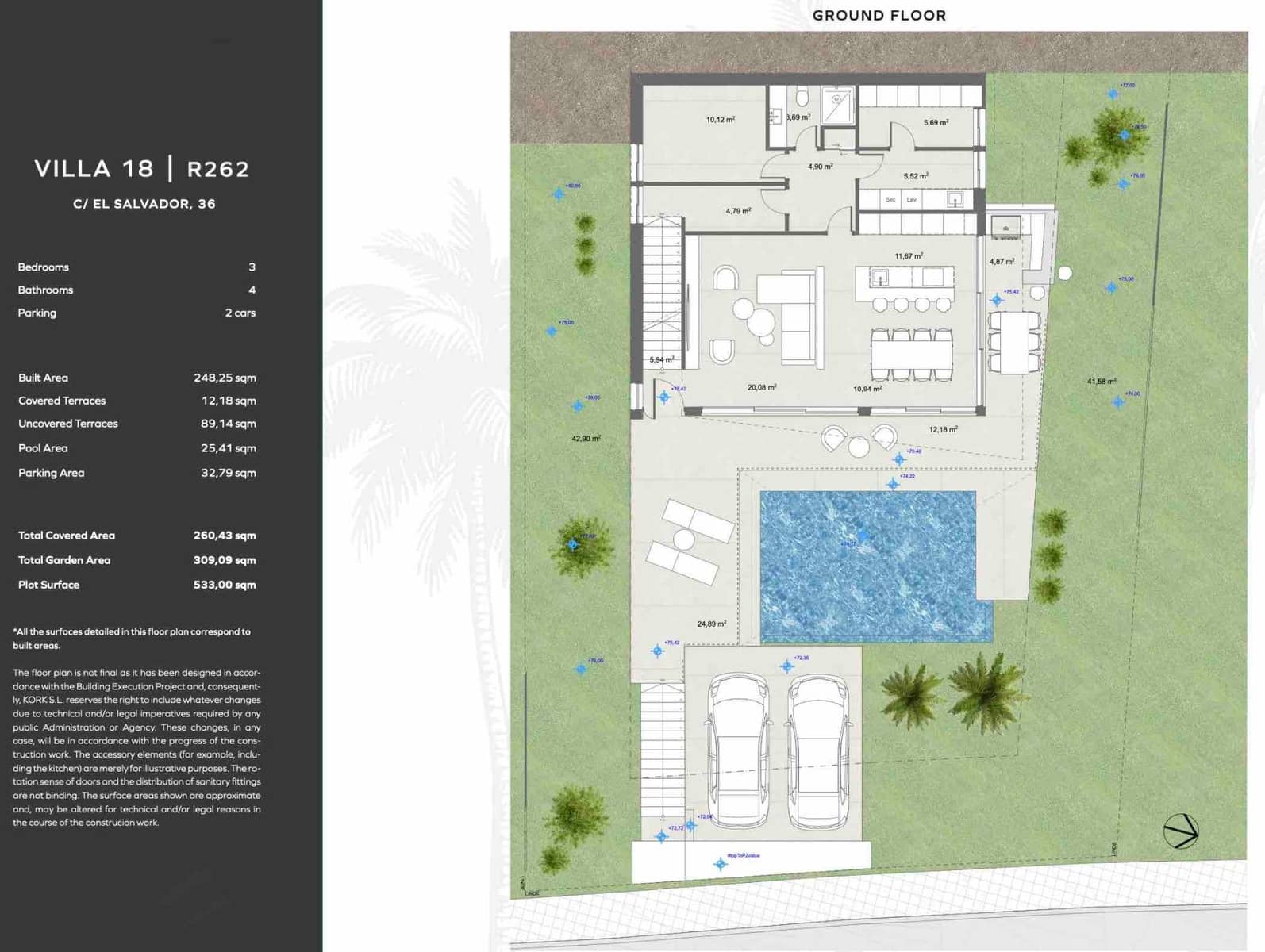 3 sovrum Villa till salu i Estepona med pool garage - 1 450 000 € (Ref: 9132509)