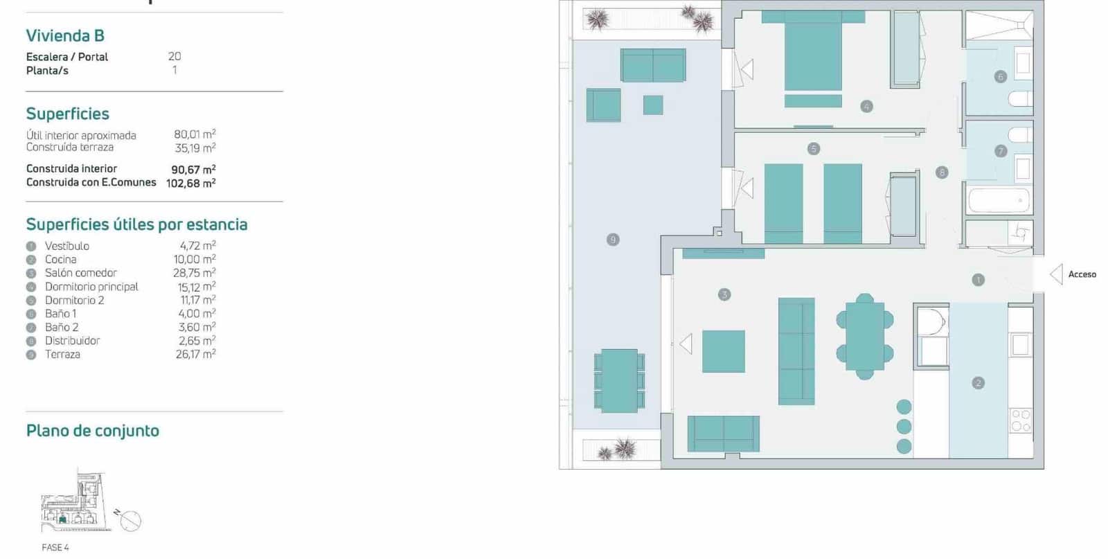 2 makuuhuone Huoneisto myytävänä paikassa Estepona mukana uima-altaan 
autotalli - 387 000 € (Ref: 9159565)