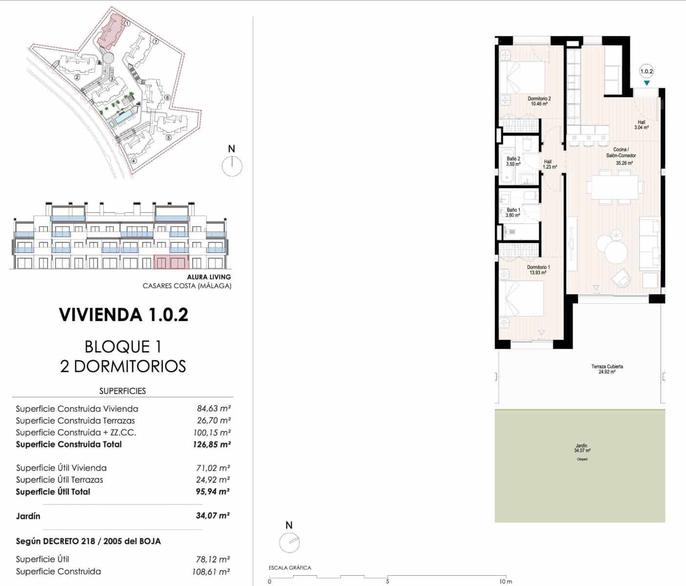 2 makuuhuone Huoneisto myytävänä paikassa Casares mukana uima-altaan 
autotalli - 443 000 € (Ref: 9159568)