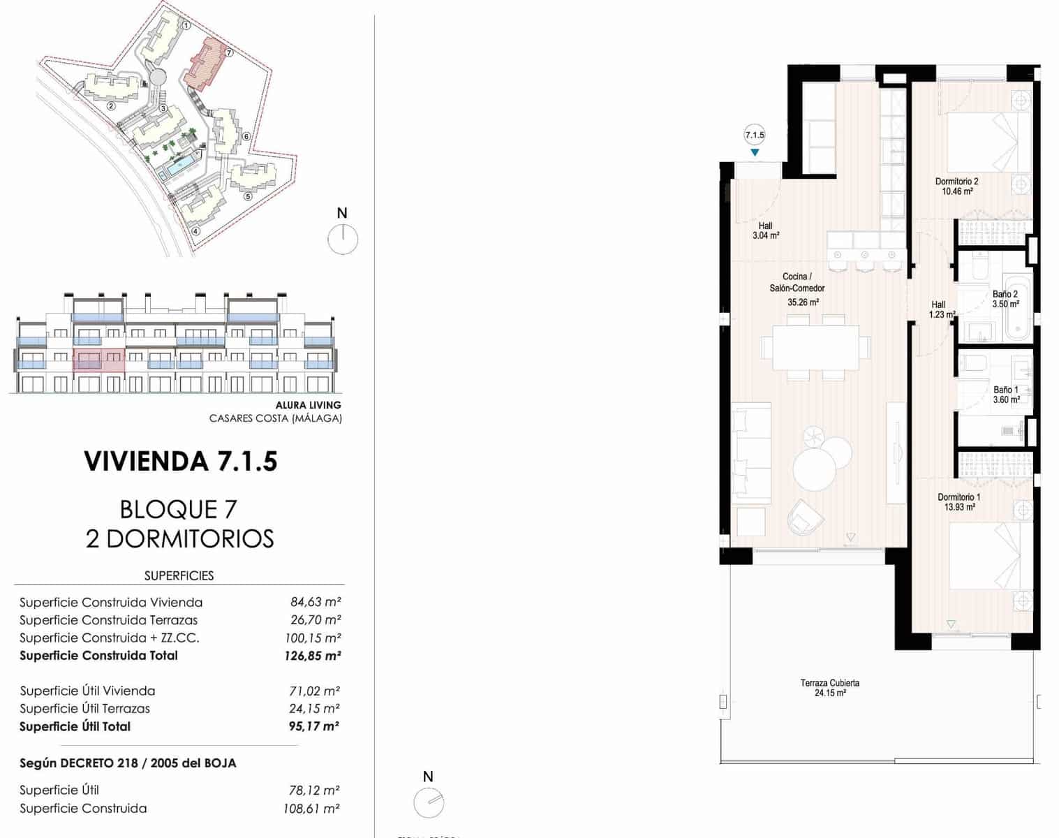 2 quarto Apartamento para venda em Casares com piscina garagem - 463 000 € (Ref: 9159569)