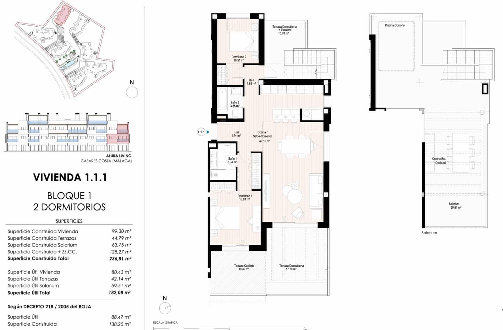 2 quarto Apartamento para venda em Casares com piscina garagem - 599 000 € (Ref: 9159570)