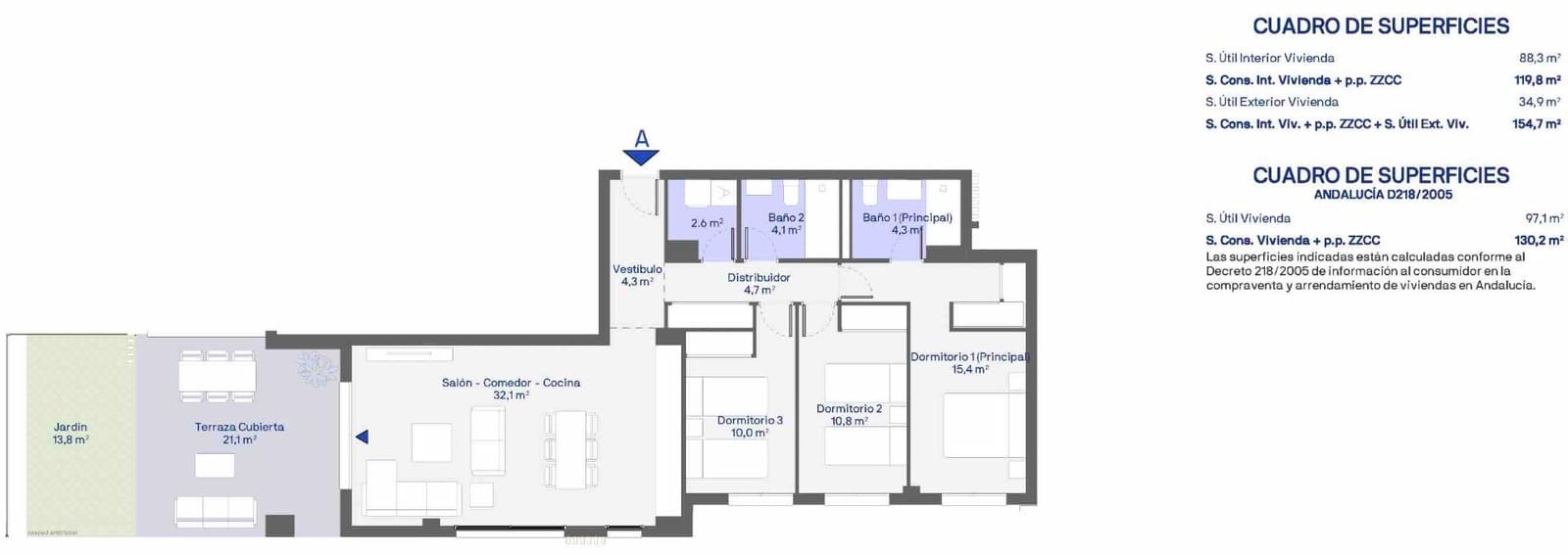 5 makuuhuone Huoneisto myytävänä paikassa Casares mukana uima-altaan 
autotalli - 459 000 € (Ref: 9181115)