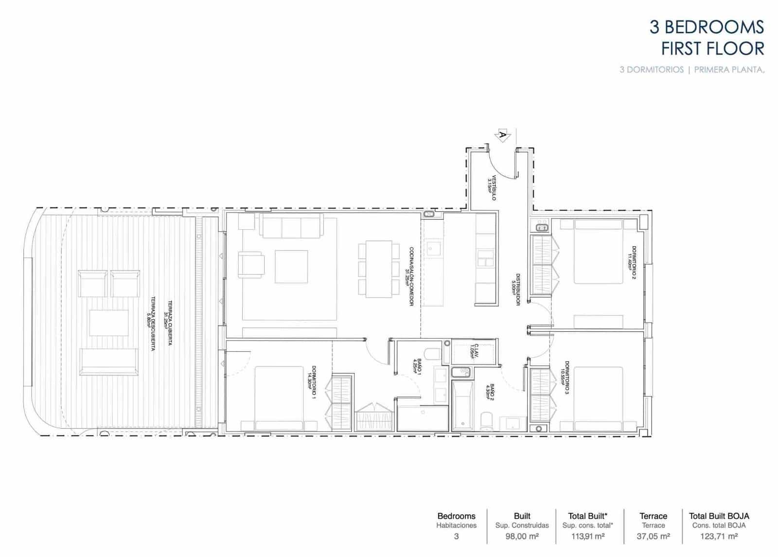 Apartamento de 3 habitaciones en Estepona en venta con piscina - 520.000 € (Ref: 9193891)
