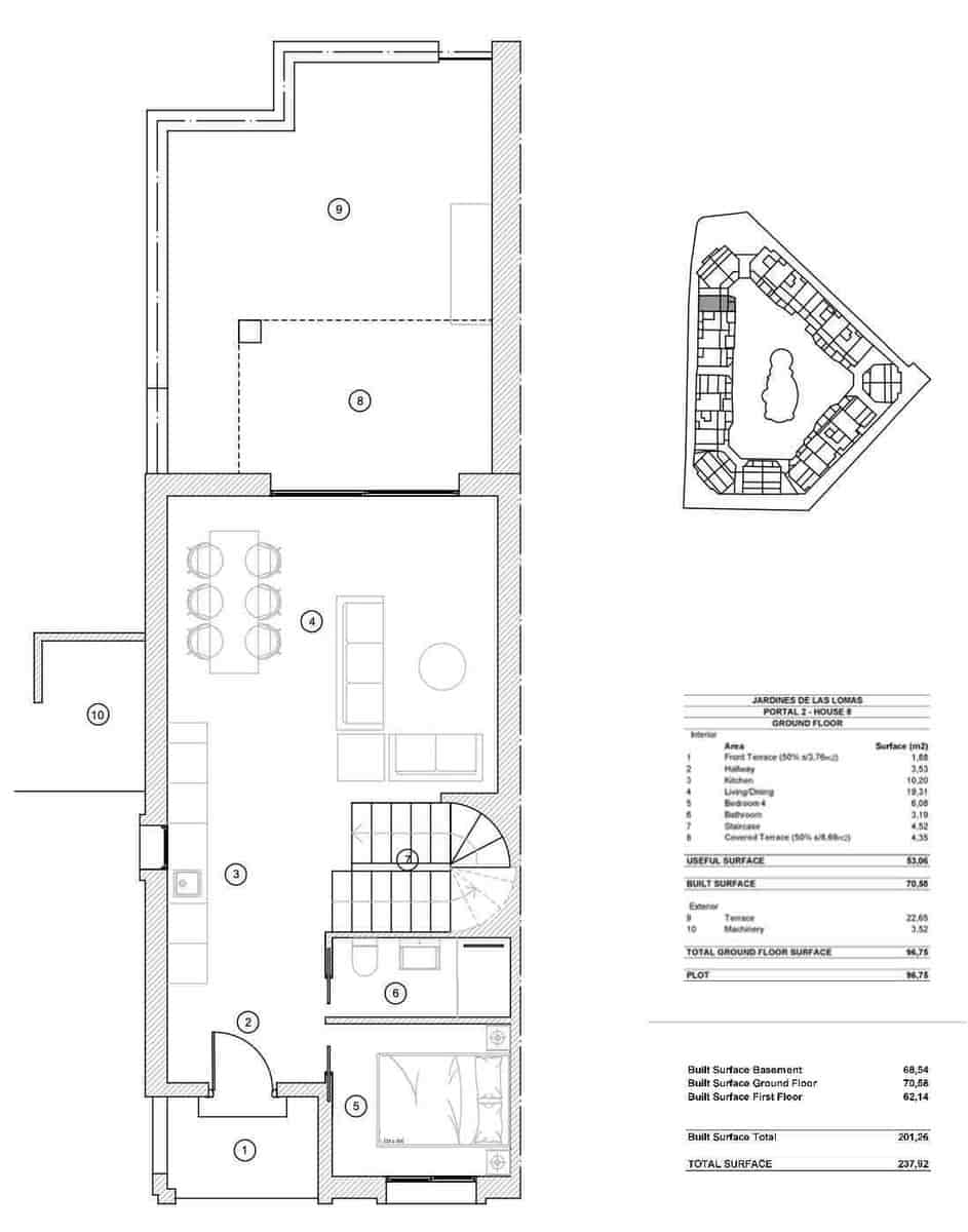 4 sypialnia Dom szeregowy na sprzedaż w Marbella z basenem garażem - 1 395 000 € (Ref: 9204658)