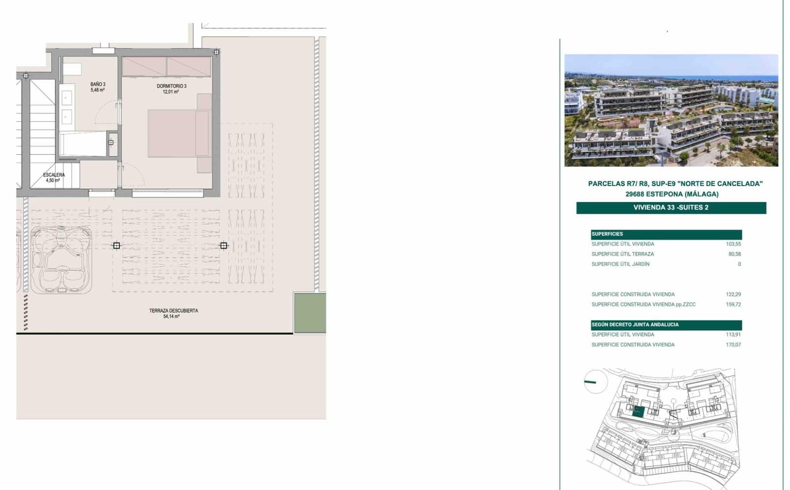 3 slaapkamer Penthouse te koop in Cancelada met zwembad garage - € 752.000 (Ref: 9204663)