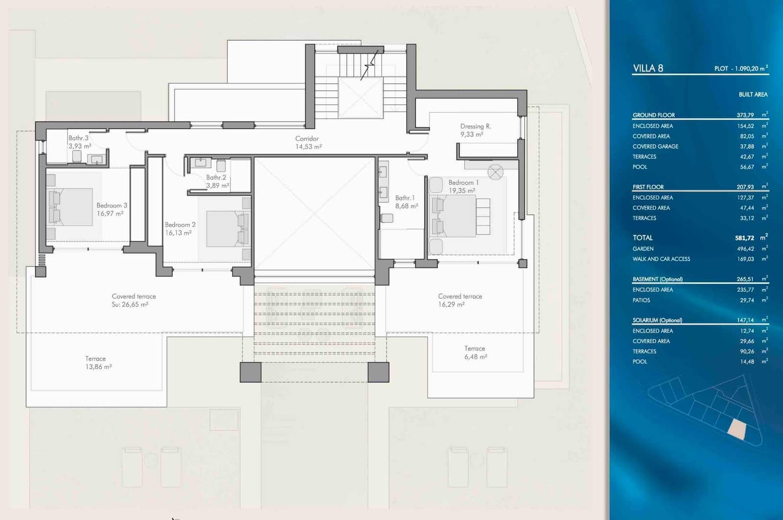 4 sovrum Villa till salu i Bel-Air med pool garage - 3 090 000 € (Ref: 9226802)