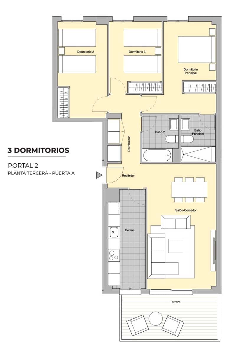 3 bedroom Apartment for sale in Malaga city with pool garage - € 405,000 (Ref: 9247377)