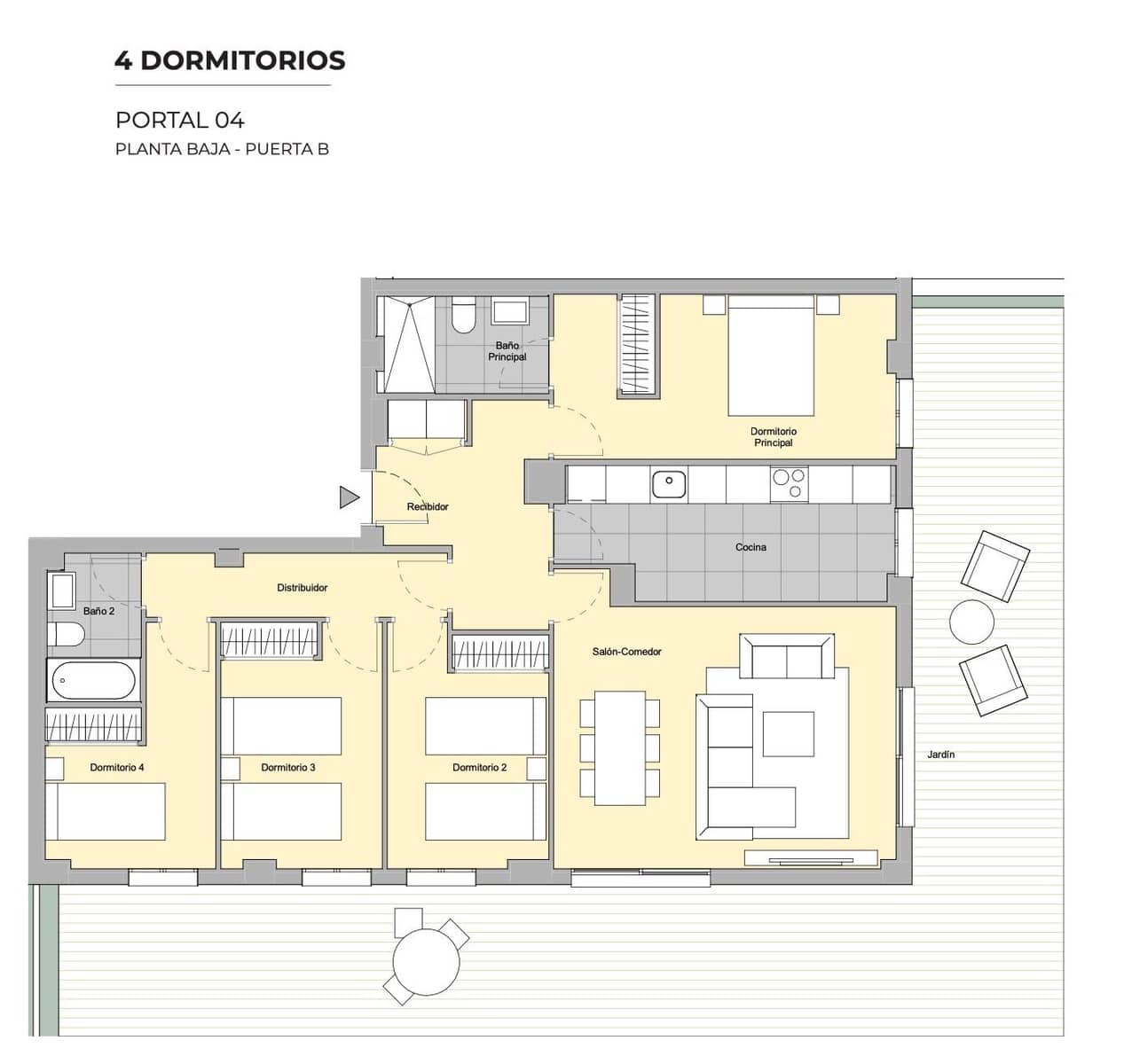 4 bedroom Apartment for sale in Malaga city with pool garage - € 568,000 (Ref: 9266455)